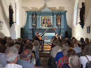Concert Cordes pincées en duo à la chapelle Saint-Haran de Plestin - Laurent