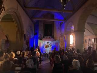 Concert Hommage à Paco Ibañez par Eddy Maucourt à l'église Saint-Michel de Saint-Michel-en-Grève - Sabrina