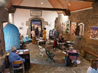 Rencontre - Atelier découverte avec Dominique Potard à la chapelle Saint-Maudez de Lanvellec - Gabriel