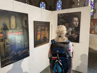 Exposition Naïg à la chapelle Saint-Efflam en Plestin - Laurent