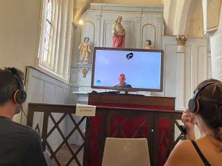 Exposition Matthieu Dorval à l'église Saint-Sylvestre en Plouzélambre - Sabrina